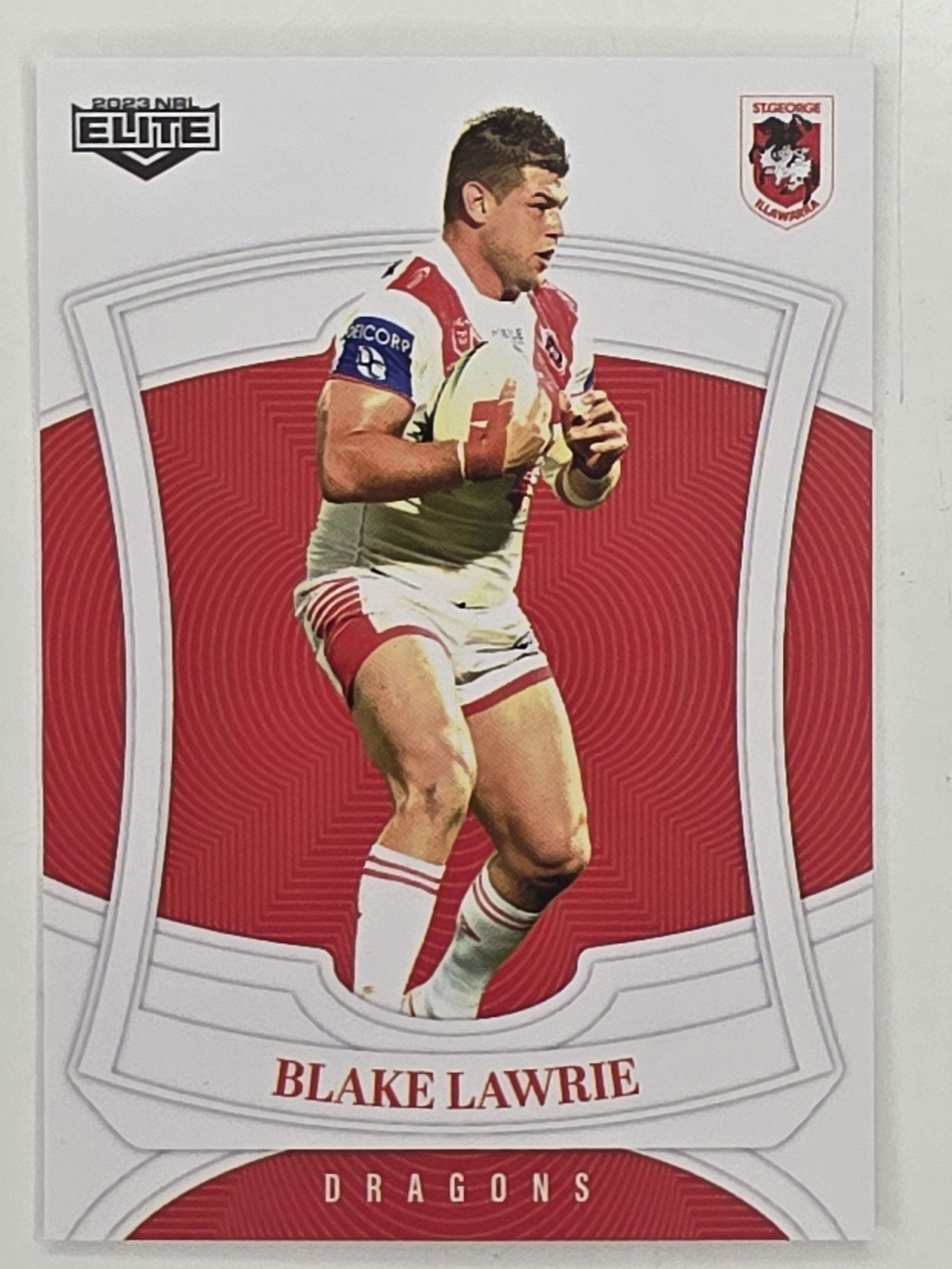 NRL 2023 Elite Base Card #121 Blake Lawrie St George Illawarra Dragons