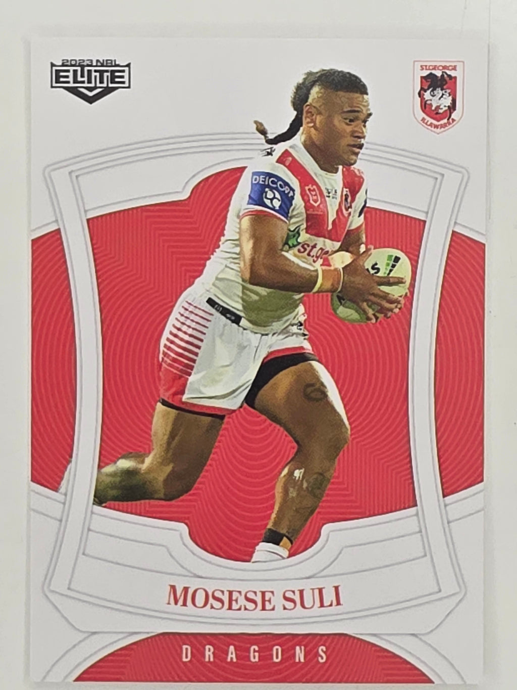 NRL 2023 Elite Base Card #126 Moses Suli St George Illawarra Dragons