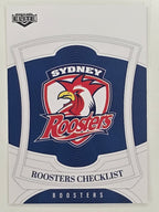 NRL 2023 Elite Base Card #127 Roosters Checklist Sydney Roosters