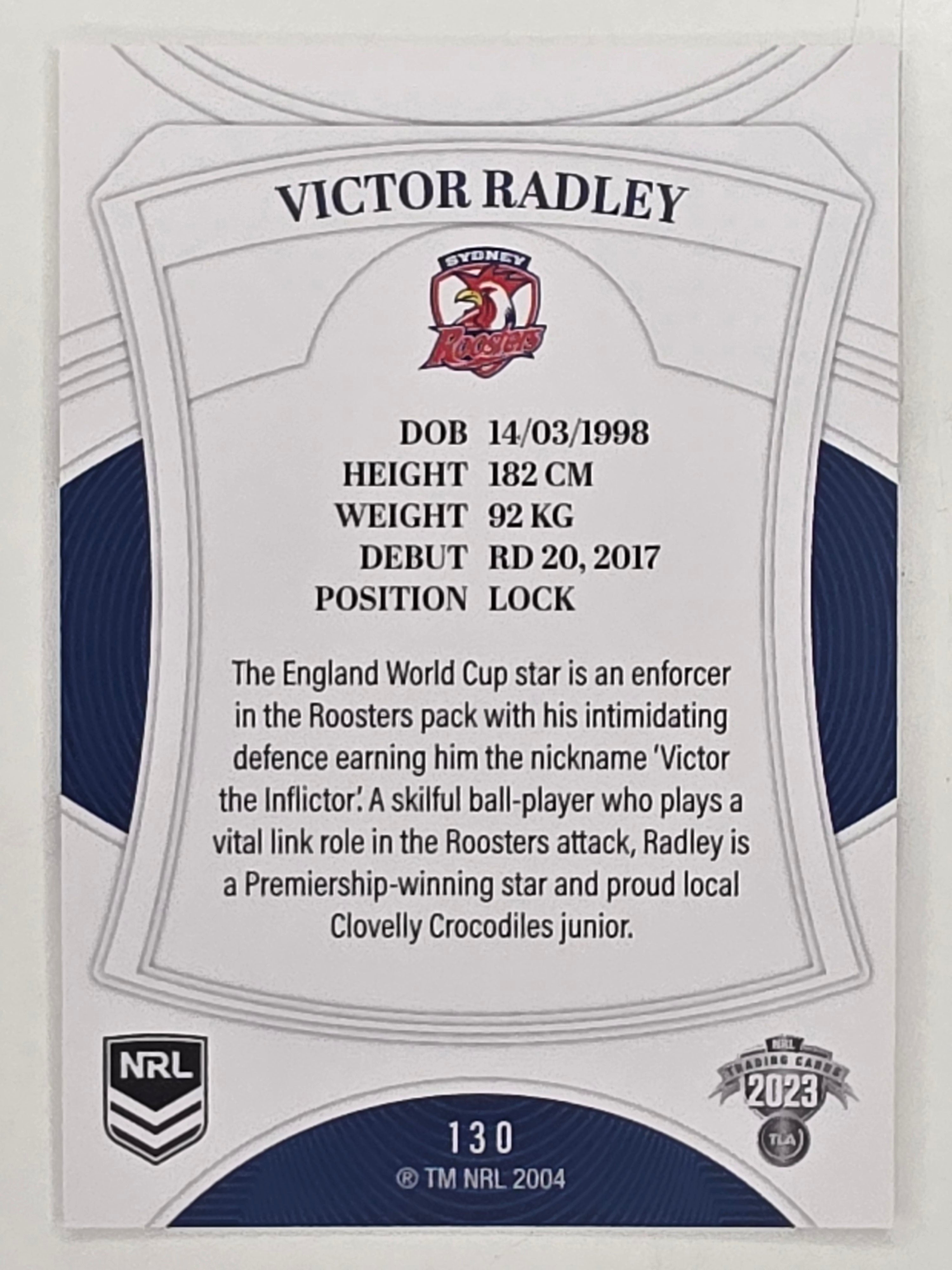 NRL 2023 Elite Base Card #130 Victor Radley Sydney Roosters