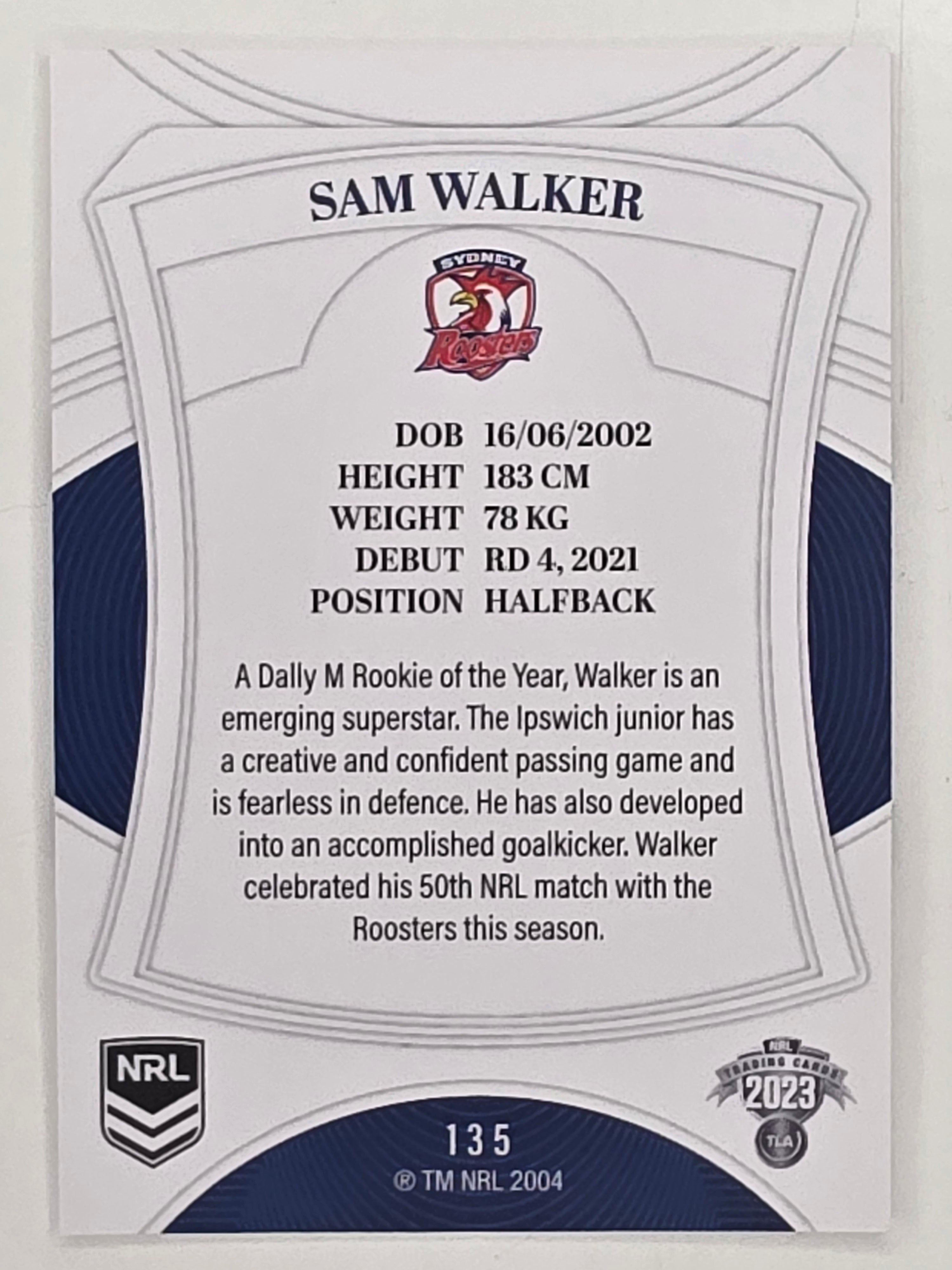 NRL 2023 Elite Base Card #135 Sam Walker Sydney Roosters
