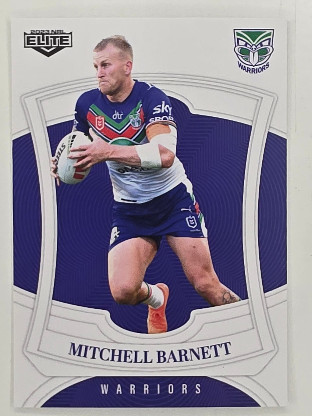 NRL 2023 Elite Base Card #137 Mitchell Barnett New Zealand Warriors