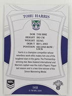 NRL 2023 Elite Base Card #140 Tohu Harris New Zealand Warriors