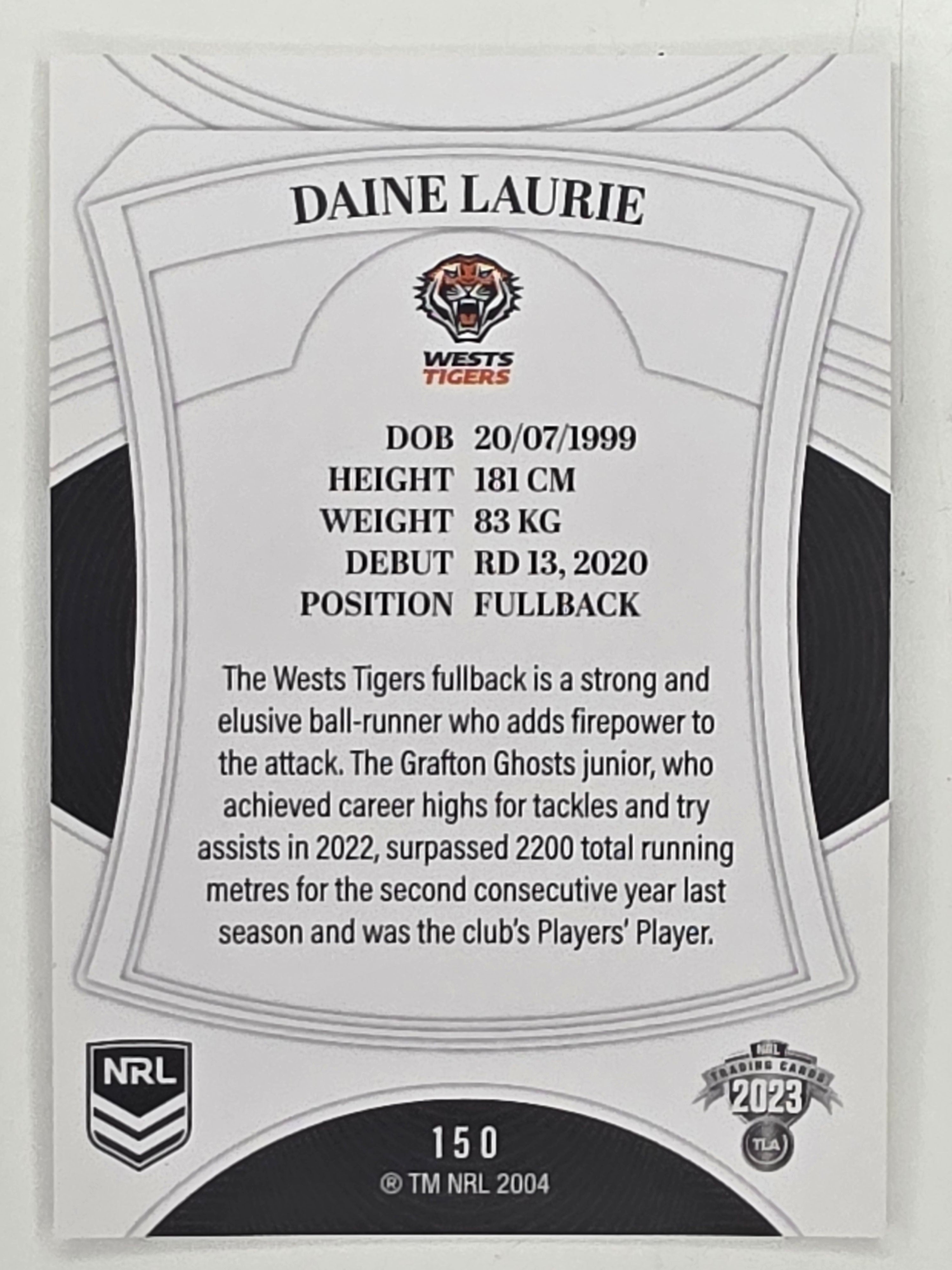 NRL 2023 Elite Base Card #150 Daine Laurie Wests Tigers