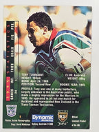 NRL 1996 Dynamic Series 2 Base Card #008 Tony Tuimavave Auckland Warriors