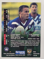 NRL 1996 Dynamic Series 2 Base Card #031 Steven Hughes Canterbury Bankstown Bulldogs