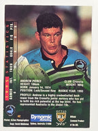 NRL 1996 Dynamic Series 2 Base Card #042 Andrew Pierce Cronulla Sutherland Sharks