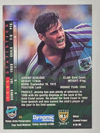 NRL 1996 Dynamic Series 2 Base Card #051 Jeremy Schloss Gold Coast Chargers
