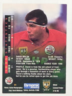 NRL 1996 Dynamic Series 2 Base Card #061 David Walsh Illawarra Steelers