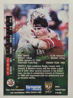 NRL 1996 Dynamic Series 2 Base Card #062 Kyle White Illawarra Steelers