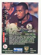 NRL 1996 Dynamic Series 2 Base Card #068 Solomon Haumono Manly Warringah Sea Eagles