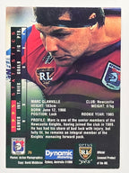 NRL 1996 Dynamic Series 2 Base Card #075 Marc Glanville Newcastle Knights