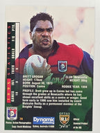 NRL 1996 Dynamic Series 2 Base Card #078 Brett Grogan Newcastle Knights