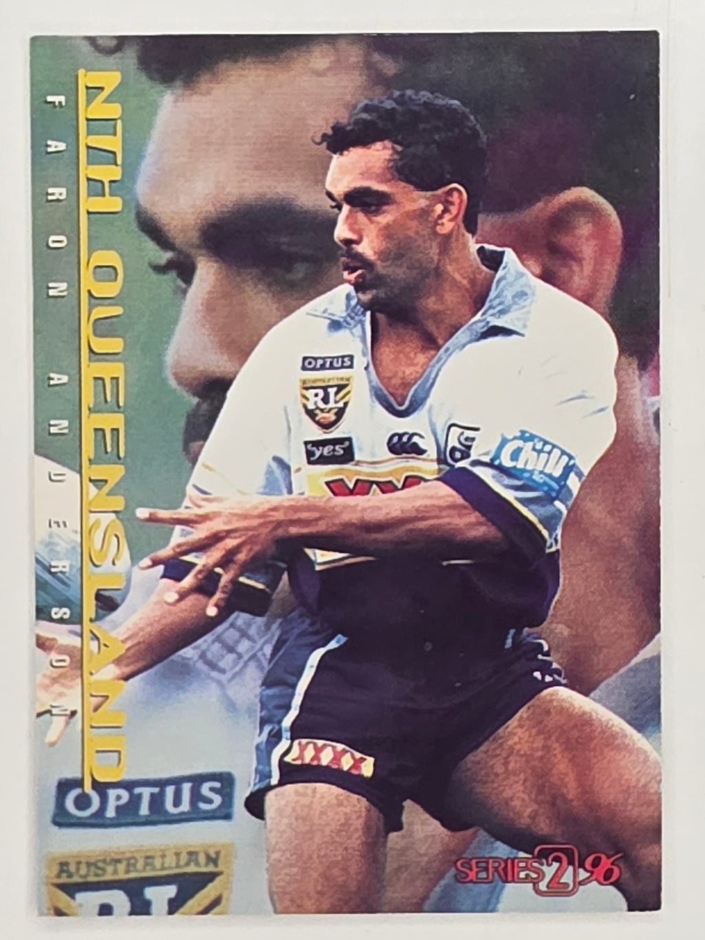 NRL 1996 Dynamic Series 2 Base Card #083 Faron Anderson North Queensland Cowboys