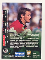 NRL 1996 Dynamic Series 2 Base Card #096 Josh Stuart North Sydney Bears