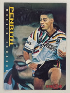 NRL 1996 Dynamic Series 2 Base Card #112 Morvin Edwards Penrith Panthers