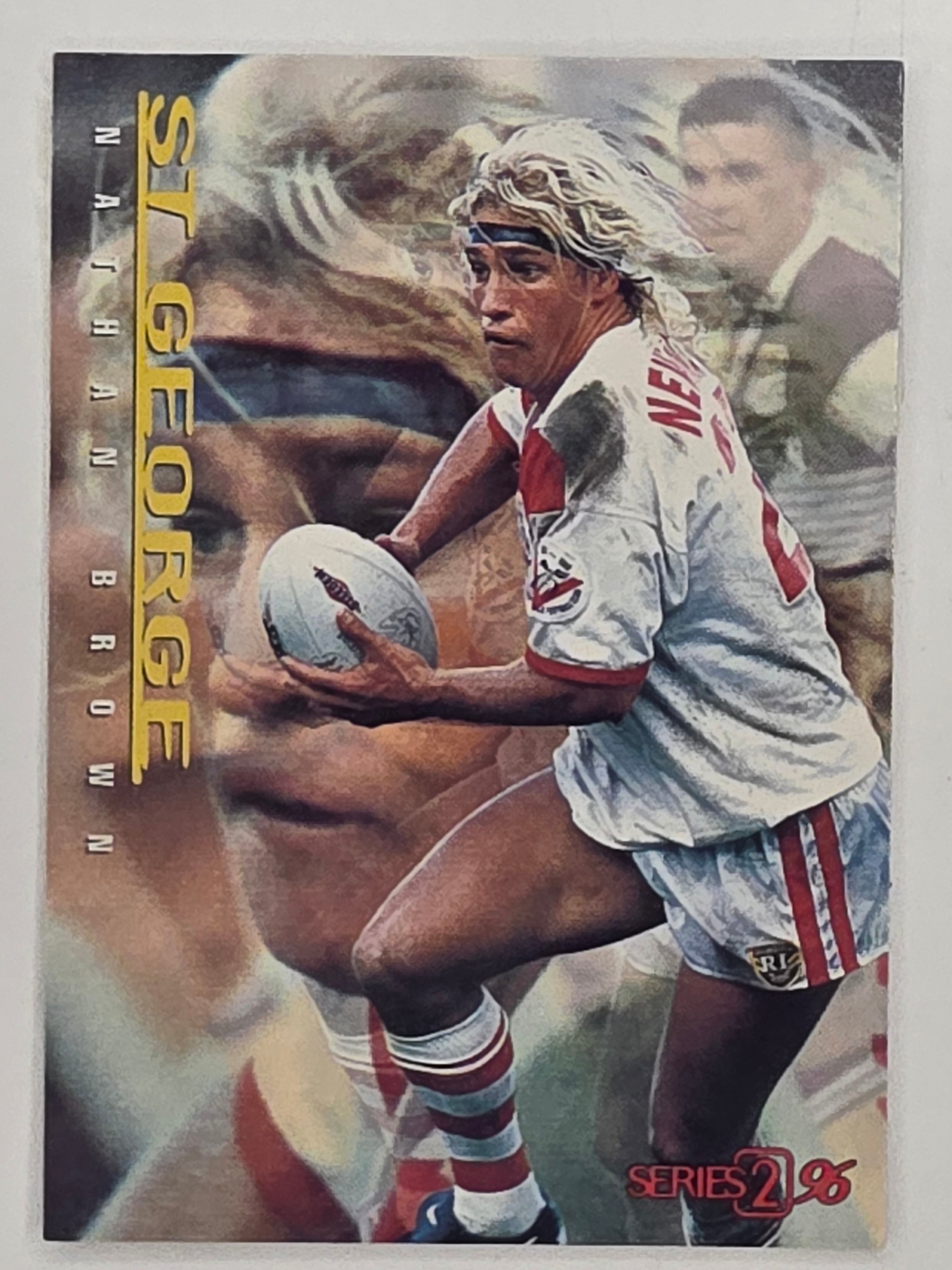 NRL 1996 Dynamic Series 2 Base Card #118 Nathan Brown St George Dragons