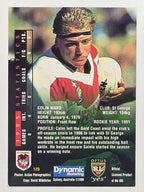NRL 1996 Dynamic Series 2 Base Card #125 Colin Ward St George Dragons