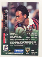 NRL 1996 Dynamic Series 2 Base Card #148 Tony Iro Sydney City Roosters