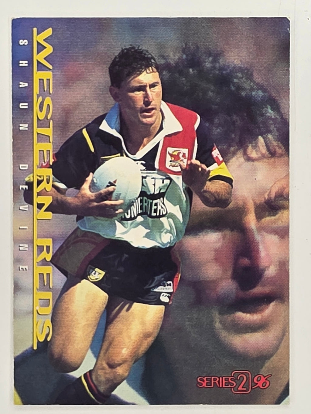 NRL 1996 Dynamic Series 2 Base Card #165 Shaun Devine Western Reds