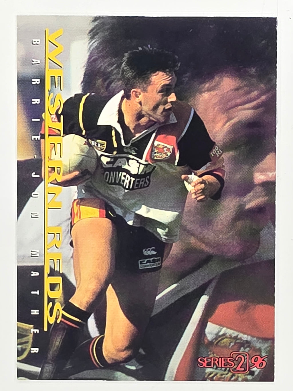NRL 1996 Dynamic Series 2 Base Card #168 Barrie-Jon Mather Western Reds