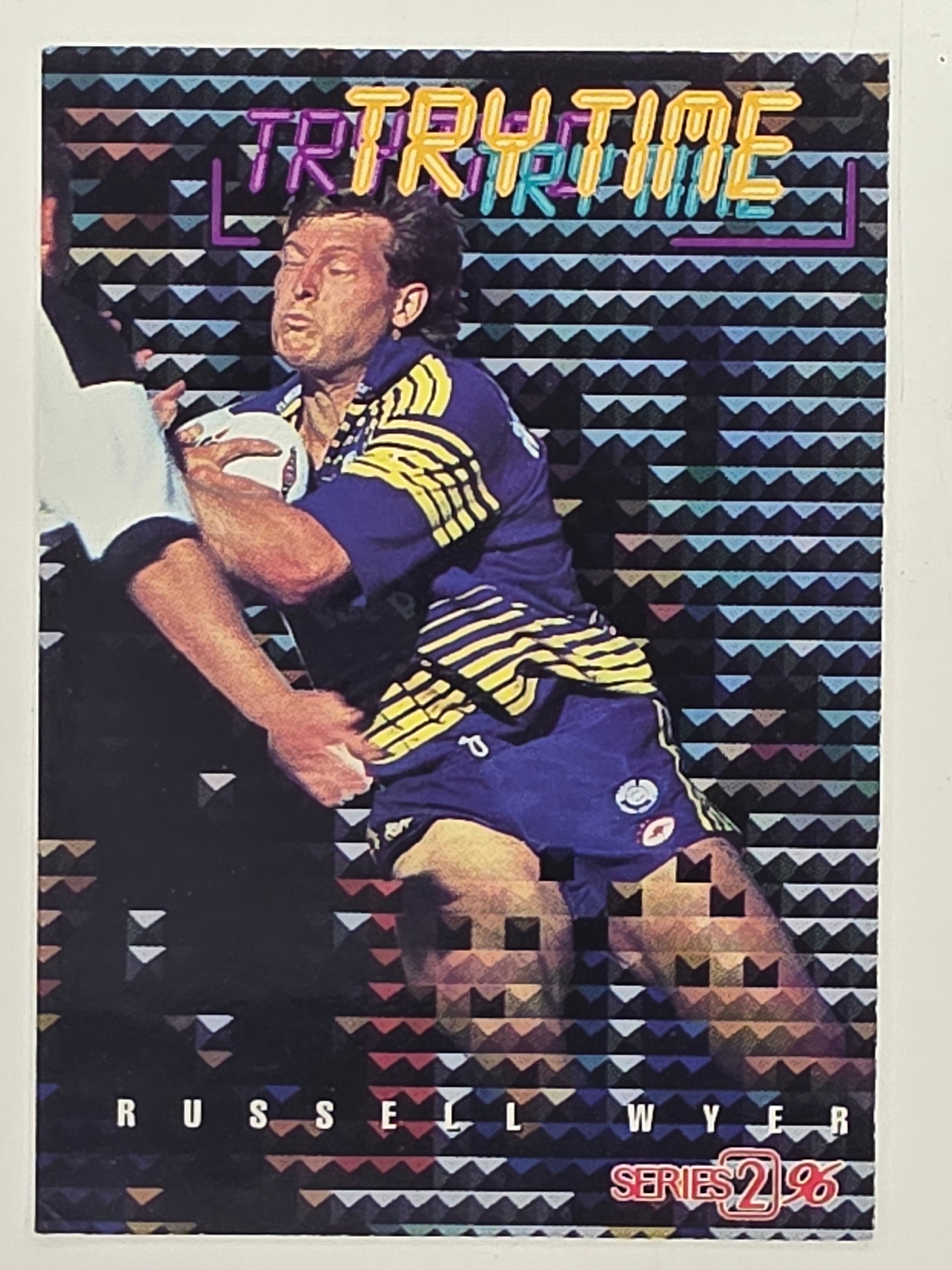 NRL 1996 Dynamic Series 2 Base Card #185 Russell Wyer Parramatta Eels