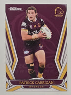 NRL 2023 Traders Titanium Base Card #003 Patrick Carrigan Brisbane Broncos