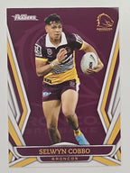 NRL 2023 Traders Titanium Base Card #004 Selwyn Cobbo Brisbane Broncos