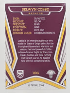 NRL 2023 Traders Titanium Base Card #004 Selwyn Cobbo Brisbane Broncos