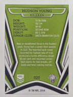 NRL 2023 Traders Titanium Base Card #020 Hudson Young Canberra Raiders