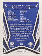 NRL 2023 Traders Titanium Base Card #022 Josh Addo-Carr Canterbury Bankstown Bulldogs