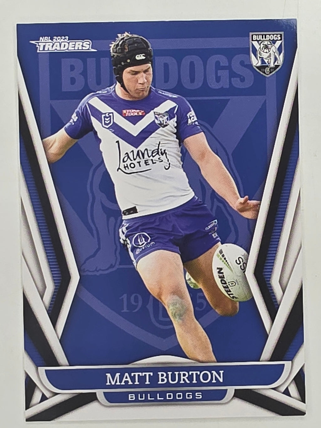 NRL 2023 Traders Titanium Base Card #024 Matt Burton Canterbury Bankstown Bulldogs
