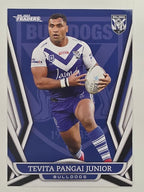 NRL 2023 Traders Titanium Base Card #028 Tevita Pangai Junior Canterbury Bankstown Bulldogs