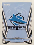 NRL 2023 Traders Titanium Base Card #031 Sharks Checklist Cronulla Sutherland Sharks