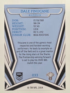 NRL 2023 Traders Titanium Base Card #033 Dale Finucane Cronulla Sutherland Sharks
