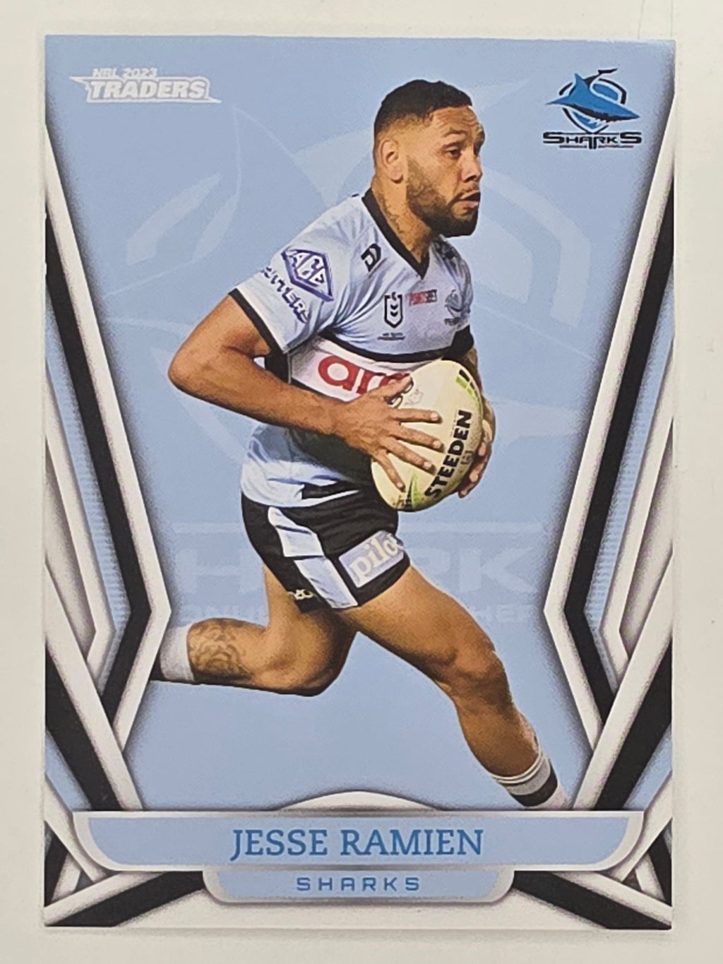NRL 2023 Traders Titanium Base Card #038 Jesse Ramien Cronulla Sutherland Sharks