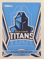 NRL 2023 Traders Titanium Base Card #041 Titans Checklist Gold Coast Titans