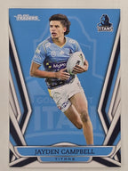 NRL 2023 Traders Titanium Base Card #043 Jayden Campbell Gold Coast Titans