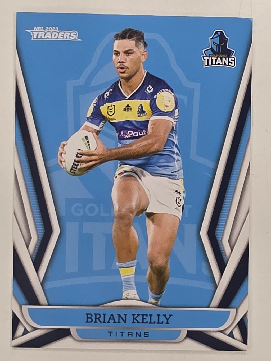NRL 2023 Traders Titanium Base Card #048 Brian Kelly Gold Coast Titans