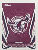 NRL 2023 Traders Titanium Base Card #051 Sea Eagles Checklist Manly Warringah Sea Eagles