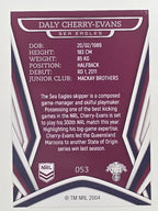 NRL 2023 Traders Titanium Base Card #053 Daly Cherry-Evans Manly Warringah Sea Eagles