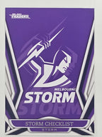 NRL 2023 Traders Titanium Base Card #061 Storm Checklist Melbourne Storm