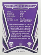 NRL 2023 Traders Titanium Base Card #062 Nelson Asofa-Solomona Melbourne Storm
