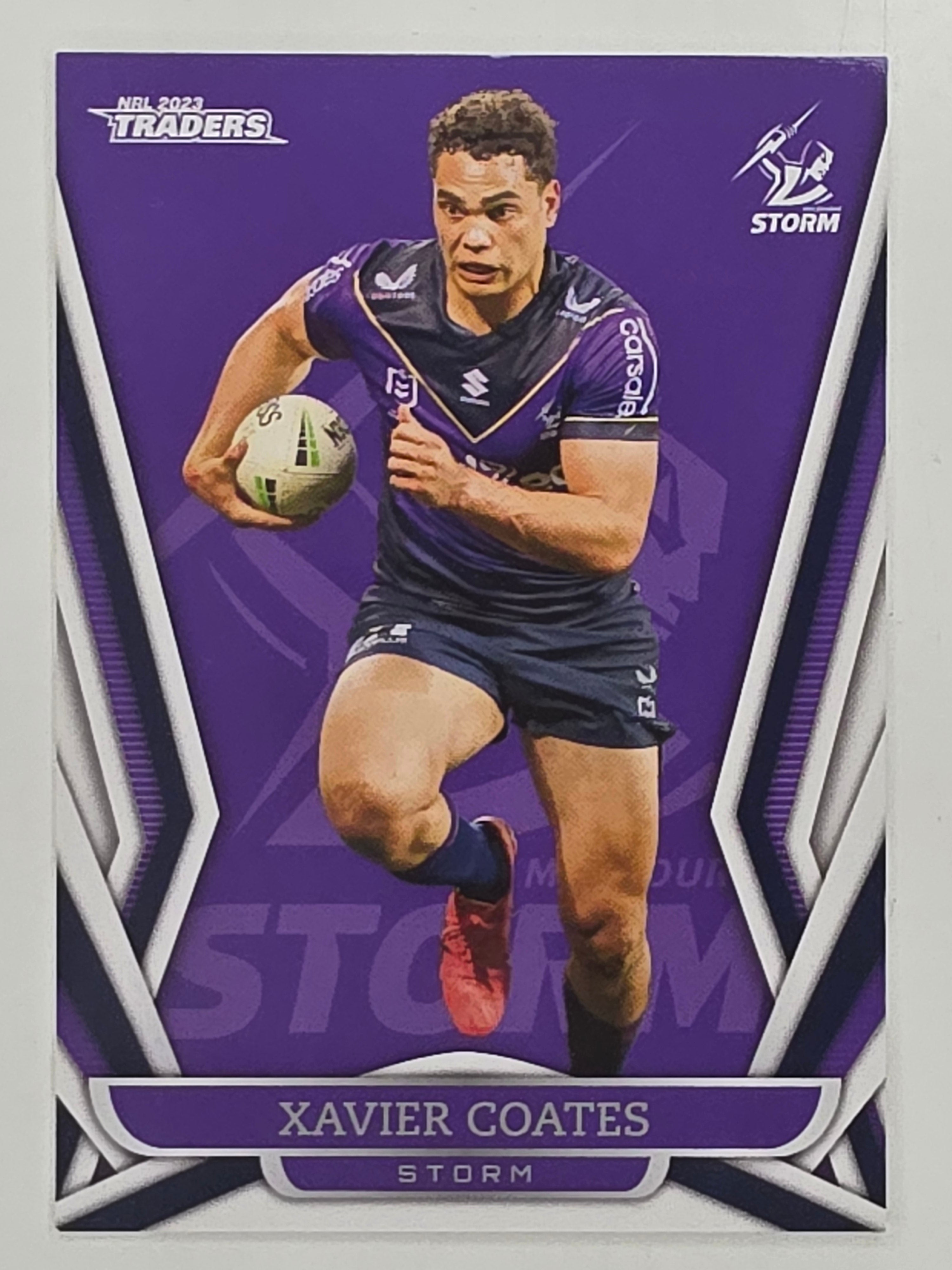 NRL 2023 Traders Titanium Base Card #063 Xavier Coates Melbourne Storm