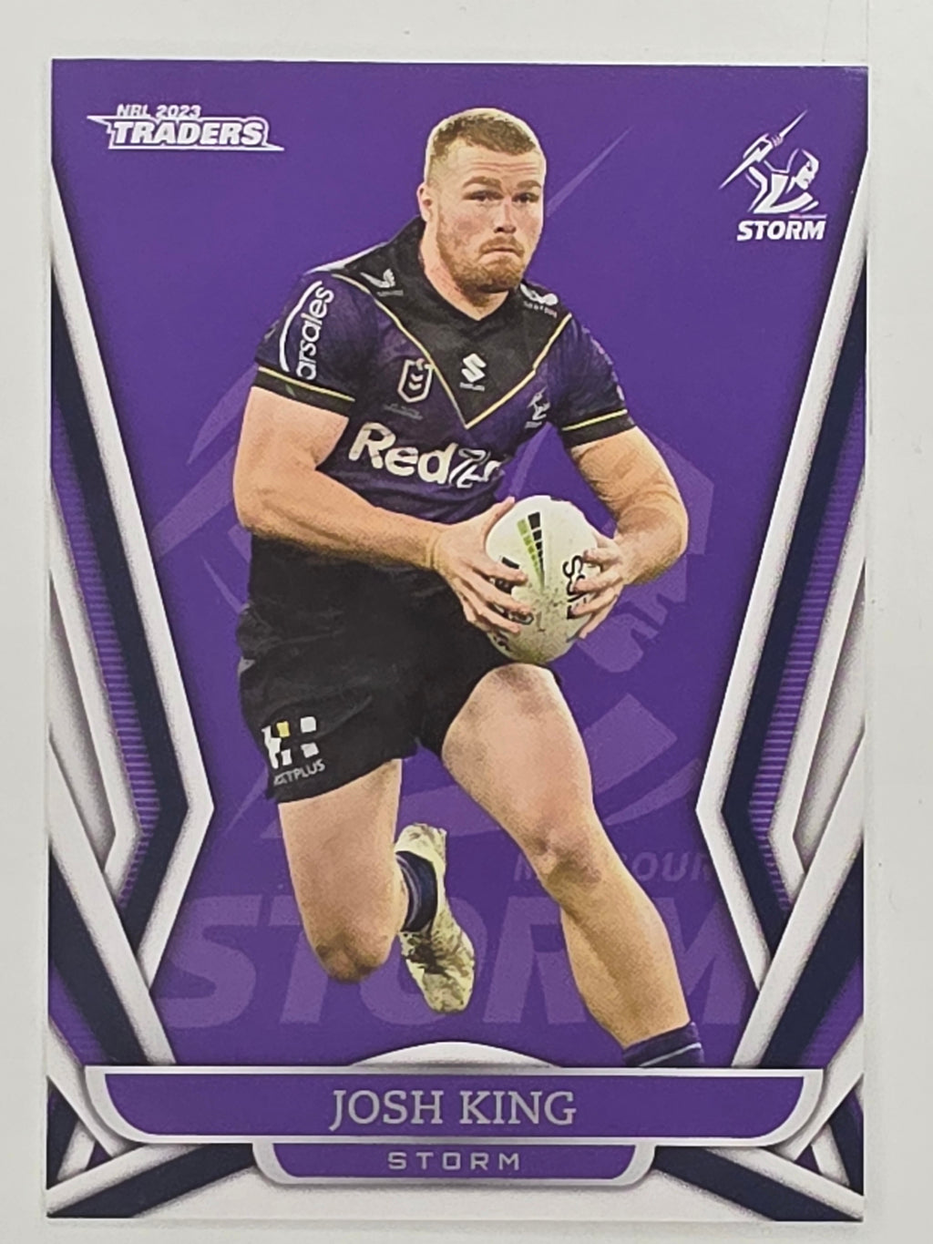NRL 2023 Traders Titanium Base Card #066 Josh King Melbourne Storm