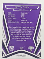 NRL 2023 Traders Titanium Base Card #069 Justin Olam Melbourne Storm