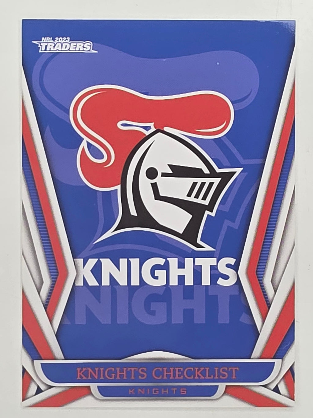 NRL 2023 Traders Titanium Base Card #071 Knights Checklist Newcastle Knights