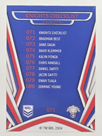 NRL 2023 Traders Titanium Base Card #071 Knights Checklist Newcastle Knights