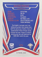 NRL 2023 Traders Titanium Base Card #075 Kalyn Ponga Newcastle Knights