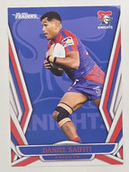 NRL 2023 Traders Titanium Base Card #077 Daniel Saifiti Newcastle Knights